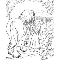 Merida (Brave) coloring page #182250 to print and color