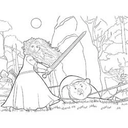 Merida (Brave) coloring page #182255 to print and color