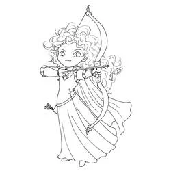 Merida (Brave) coloring page #182259 to print and color