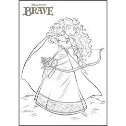 Merida (Brave) coloring page #182267 to print and color