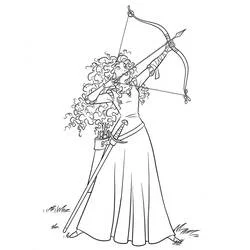 Merida (Brave) coloring page #182276 to print and color