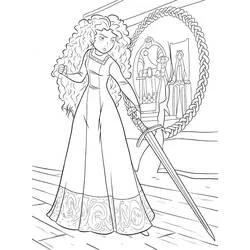 Merida (Brave) - Free printable coloring pages