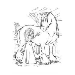 Merida (Brave) coloring page #182281 to print and color