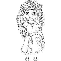 Merida (Brave) coloring page #182284 to print and color