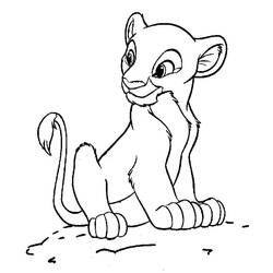 Nala coloring page #180411 to print and color