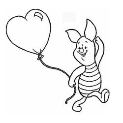 Piglet - Free printable coloring pages