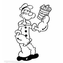 Popeye - Free printable coloring pages