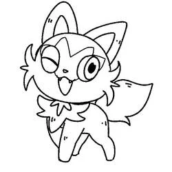 Poussacha - Free printable coloring pages