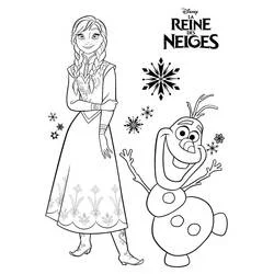 Princess Anna - Free printable coloring pages