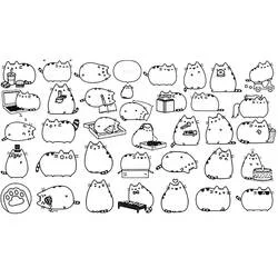 Pusheen coloring page #188426 to print and color