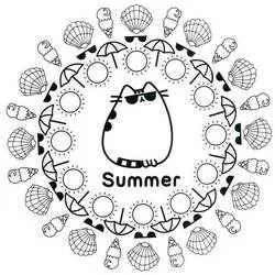 Pusheen coloring page #188436 to print and color