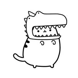 Pusheen coloring page #188443 to print and color