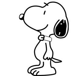 Snoopy - Free printable coloring pages