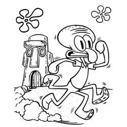 Squidward Tentacles coloring page #220571 to print and color