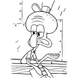 Squidward Tentacles coloring page #220573 to print and color