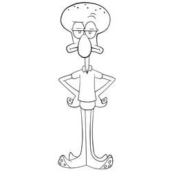Squidward Tentacles coloring page #220580 to print and color