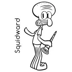 Squidward Tentacles coloring page #220581 to print and color