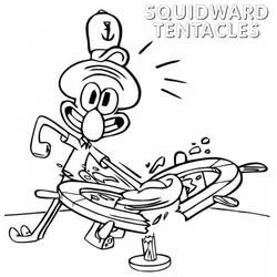 Squidward Tentacles coloring page #220588 to print and color