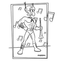 Squidward Tentacles coloring page #220592 to print and color