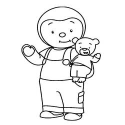 T'choupi coloring page #180325 to print and color
