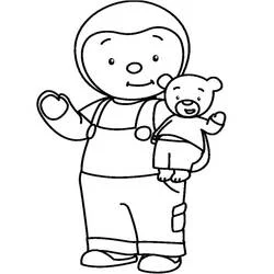 T'choupi coloring page #180327 to print and color