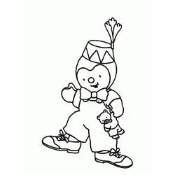 T'choupi coloring page #180340 to print and color