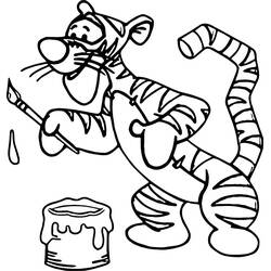 Tigger - Free printable coloring pages