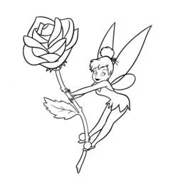 Tinker Bell - Free printable coloring pages