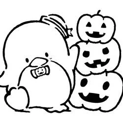 Tuxedo Sam - Free printable coloring pages