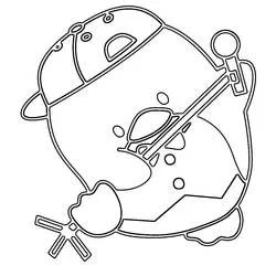Tuxedo Sam coloring page #220178 to print and color