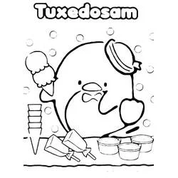 Tuxedo Sam coloring page #220189 to print and color