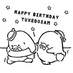 Tuxedo Sam coloring page #220201 to print and color