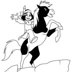 Yakari - Free printable coloring pages