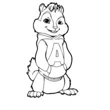 Alvin and the Chipmunks - Free printable coloring pages