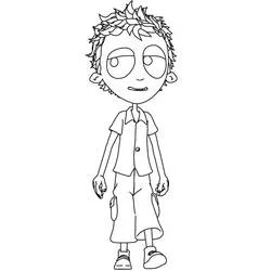 Victor standing from Angelo Rules coloring page