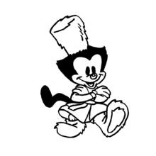 Yakko Warner with arms crossed coloring page