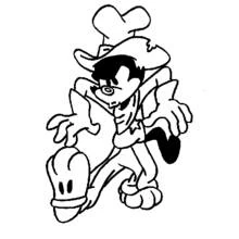 Animaniacs cowboy character striking a pose coloring page