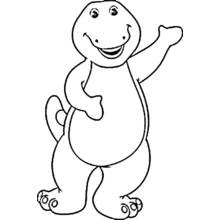 Barney and friends - Free printable coloring pages