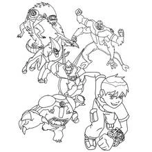 Ben 10 - Free printable coloring pages