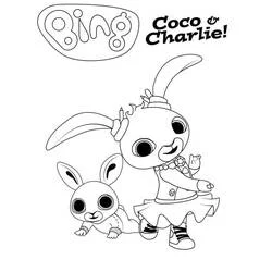 Bing and Flop - Free printable coloring pages