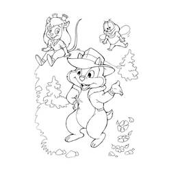 Chip and Dale for Kids (Cartoons and Animated Shows) coloring page #185799, free to print at home