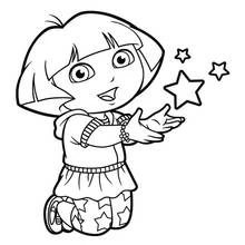 Dora the Explorer (Cartoons and Animated Shows) coloring page #29887 to print and color