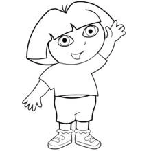 Free printable Dora the Explorer (Cartoons and Animated Shows) coloring page #30003