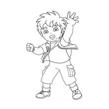 Go Diego! - Free printable coloring pages