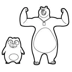 Grizzy and the Lemmings - Free printable coloring pages