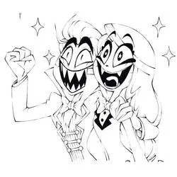 Hazbin Hotel - Free printable coloring pages