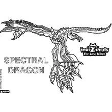 Spectral Dragon from Invizimals in flight coloring page