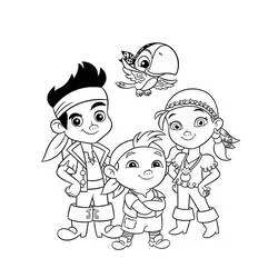 Jake and the Pirates - Free printable coloring pages
