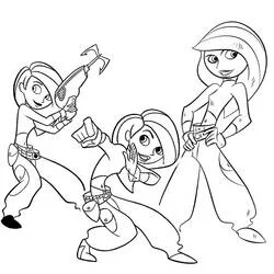 Kim Possible - Free printable coloring pages
