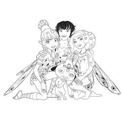 Mia and Me (Cartoons and Animated Shows) coloring sheet #198491 for kids and adults